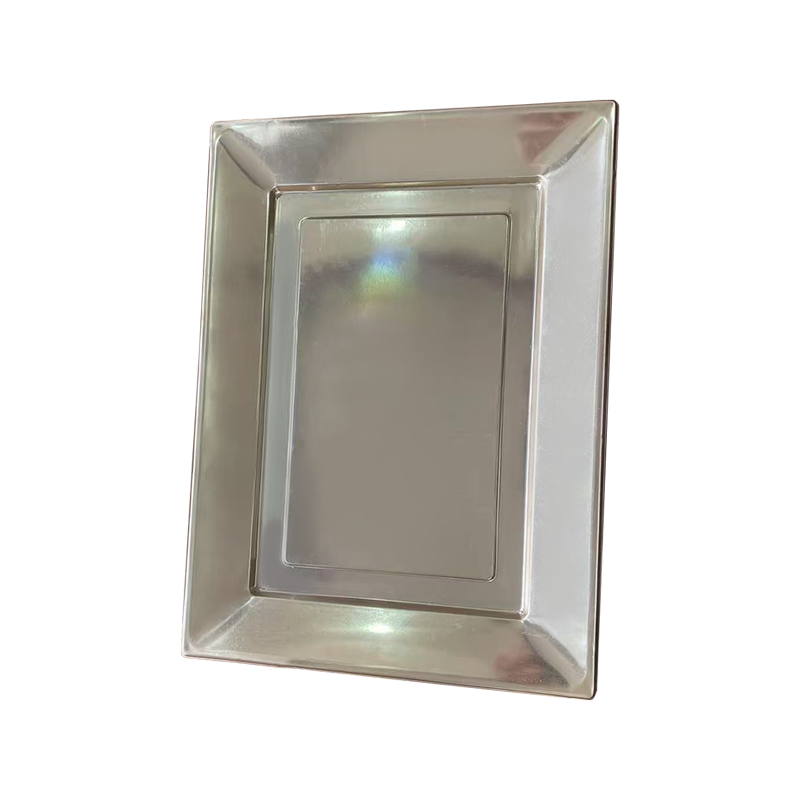 Eldobható PS ezüst ételtálca