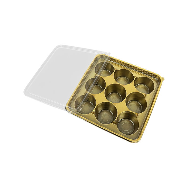 9 üreges kör alakú PET cukorka csomagoló doboz