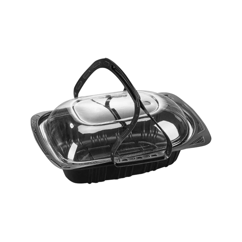 Eldobható műanyag kézi sült csirke edény