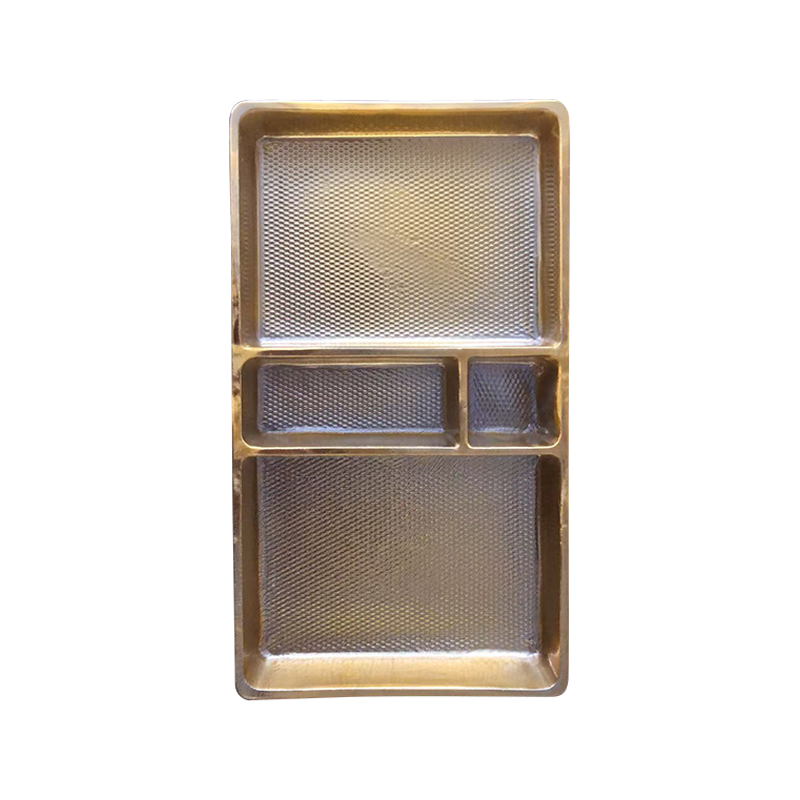 Eldobható, félig átlátszó cukorkacsomagoló tálca