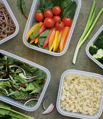 Műanyag gyümölcs sushi doboz