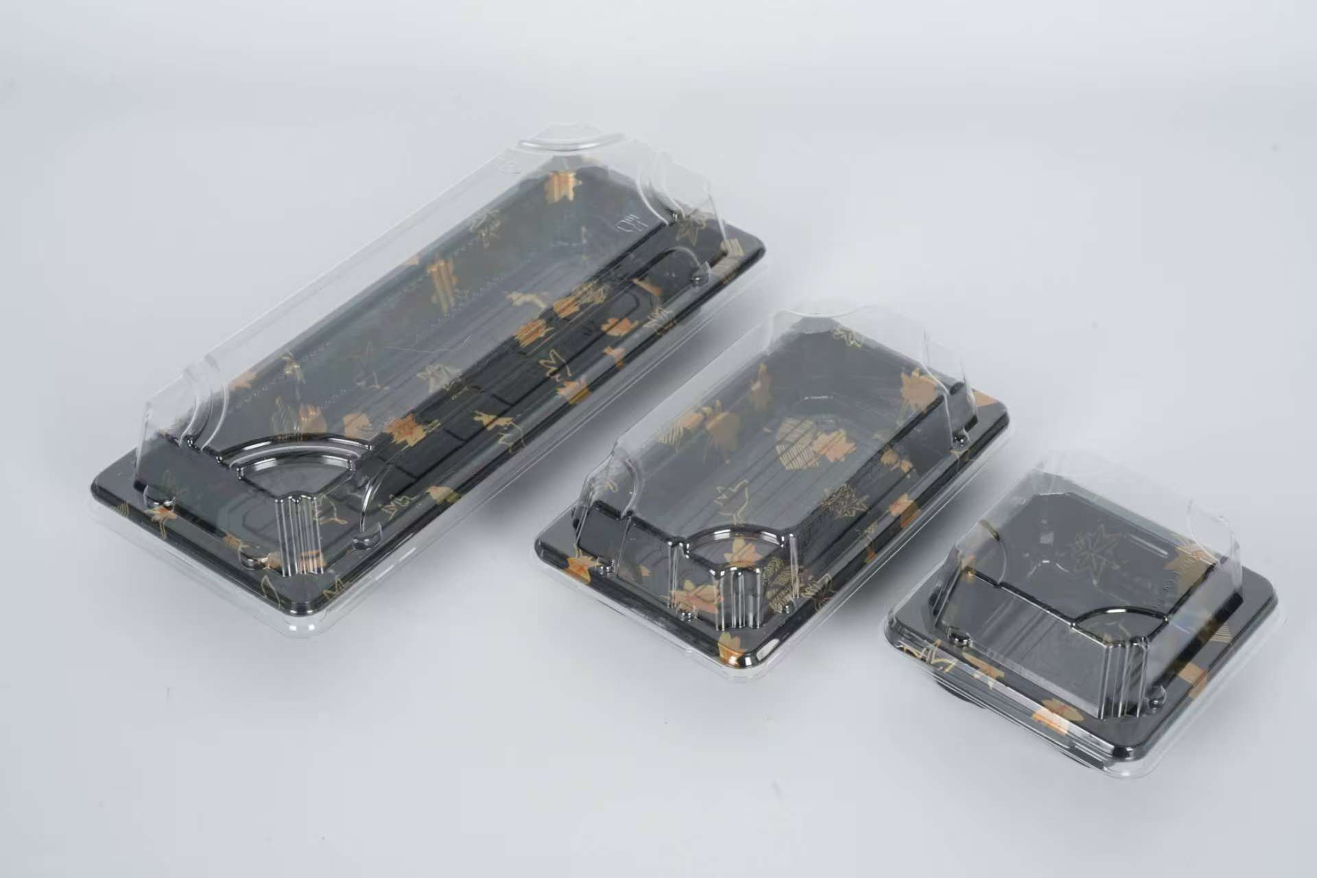 Eldobható műanyag PP anyagú sushi ételtálca Doboz 